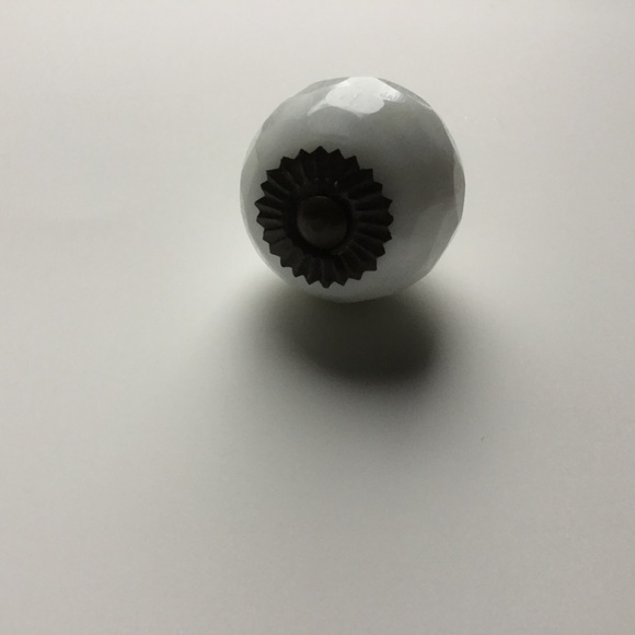 Single Round Milk Glass Anthropologie Knob - Picture 4 of 4